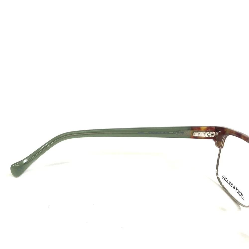 Lucky Brand Eyeglasses Frames D228 TORTOISE/GREEN Gold Square Full Rim 52-16-140